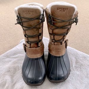 Sperry Tall Duck Boots with buckle